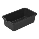 Vaschetta raccogli olio rettangolare 6L – vista dall'alto – colore nero e design semplice per il gocciolamento dell'olio.