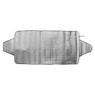 Pellicola antighiaccio e protezione solare L 85x180cm per auto – superficie riflettente in argento e design pieghevole.