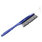 Snow brush 53cm with ice scraper – side view showing blue bristle head and black handle against a plain white background.