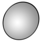 Rear seat mirror – front view showing round shape and reflective surface in black and silver colors.