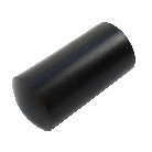 Pulsante di ricambio per leva del freno a mano Alko – forma cilindrica nera con Ø 15 mm e lunghezza 30 mm.