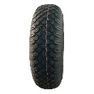 Vooraanzicht van de NaRubb S-2303 band 3.00-4 – met kruisvormig profiel en 4PR classificatie.