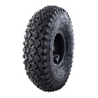 NaRubb S-2202 – musta rengas 4.10/3.50-4, sivusta näkyvä, jossa on hyvä uritus ja 4PR-luokitus.