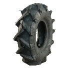 Seitenansicht des KINGS TIRE V-8504 Traktorreifens – schwarzes Profil mit 4PR-Bewertung und V-8504 Muster.