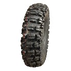 Reifen 14x4.00-6 DURO HF-270 – Seitenansicht mit schwarzem Gummi und profilierter Lauffläche für Schnee.