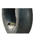 Tube 3.50/4.00-6 JS87 – side view showing the black round tire tube with an angled valve stem.
