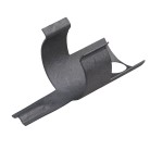 Locking clip for BPW adjuster – front view showing a black curved clip with a single mounting tab.