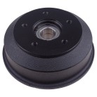 Tamburo freno angolato – adatto a BPW, colore nero con finitura verniciata e sede cuscinetto da 13mm.