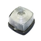 Position light – top view showing square shape and clear lens with a white and black finish.