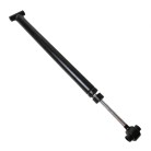 Auflaufdämpfer – Seitenansicht mit schwarzem Zylinder und silberner Kolbenstange