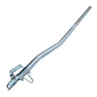 Schlegl Deichsel FS7,5 – Seitenansicht des 60mm Rundrohrs in verzinktem Stahl mit 2m Länge und 750kg Tragfähigkeit.