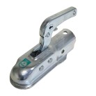 SPP ZSK 1300 B – eteenpäin suuntautunut kuulakytkin, pyöreä 45 mm putki, hopea ja harmaa, kahva ylhäällä.