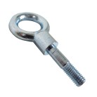 Ringschraube für Panikverschluss M10 x 40 mm – Frontansicht mit augenförmigem Design und verzinktem Stahl in Silber.