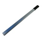 Hand lever 600mm – front view showing a black handle and silver lever with a flat profile.
