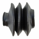 Soufflets Alko TYP 2,8VB – flexible et noir – vue de côté avec ouverture avant de 55 mm et arrière de 70 mm.