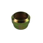 Cutting ring – front view showcasing metallic finish in green and gold with a cylindrical shape.