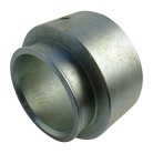 Coussinet approprié f. Grümer-BPW-Front gris – forme cylindrique avec surface lisse et un trou de montage.