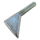 Verstellbolzen passend zu Peitz Radbremse R234-76 – Detailansicht mit dreieckigem Kopf und gewindetem Schaft in silber.