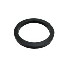 Forfra – sort Knott Hub Seal Olietætning med en cirkulær form og 5 mm tykkelse.