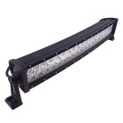 LED Panel Lichtbalken – Seitenansicht mit gebogenem Design und 40 LEDs in schwarzem Gehäuse.
