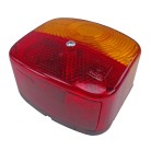 Geka flerkammararmatur BBS95R – röd och orange lins med reflekterande yta, höger sida, utan belysning för registreringsskylt.