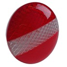 Fanale posteriore a LED STI – vista frontale – rotondo, diametro 140mm, con funzioni di freno, luce posteriore e indicatore.
