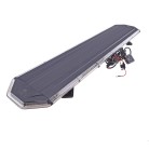 LED light warning bar – side view showcasing orange color and attached control box with cables.