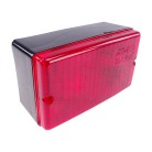 Radex fog light type 4001 – front view showing a red lens and rectangular shape on a plain white background.