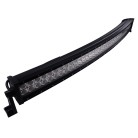 Vinklet billede af LED Panel Lightbar 1140mm – buet design med 80 LED'er og sort finish.