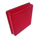 IFOR Williams lens red brake/tail light – angled view showing square shape and textured red surface.