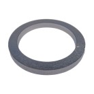 Distanzring – front view showing a gray, circular shape with a flat surface and no mounting holes.