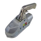 Giunto sferico Winterhoff WW30 D2 – vista laterale con corpo argentato e meccanismo a leva per timone 45/46 mm.
