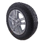 185/65 R14 complete wheel – front view showcasing a black and silver alloy rim with 5 mounting holes.
