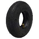 Pneumatico 200x50 KINGS TIRE V-5501 4PR – vista angolata su fondo bianco, con battistrada nero per carrelli a mano.