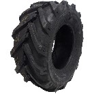 Reifen 16x6.50-8 KINGS TIRE V-8501 – Schrägansicht des schwarzen Traktorreifens mit 6PR und TL-Konstruktion.