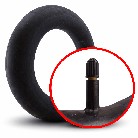 Tube 4.00/4.80-8 TR13 – front view showing a black tire tube with a TR13 valve stem on a plain white background.