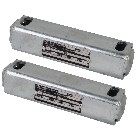 Adapterplatten KA50 – Frontansicht mit zwei verzinkten Platten und 166 mm Höherlegung für Auflaufeinrichtungen.