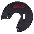 Copertura di ricambio per verricello Alko 500kg – vista frontale con logo rosso e due fori di montaggio.