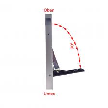 Lever opening from top to bottom