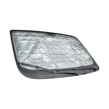 Termomåttesæt til Volkswagen Caddy – reflekterende overflade i sølv og sort, vinkelbillede på hvid baggrund.
