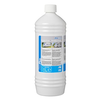 ProPlus Cleaner & Wax – 1 litran puhdistusainepullo valkoisella ja sinisellä etiketillä, jossa ohjeet.