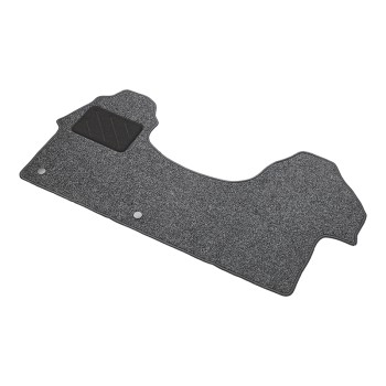 Motorhome cab floor mat – top view showing textured surface and anthracite color with heel protection.