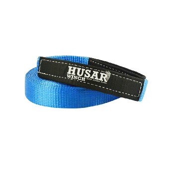 Blauwe Berg-& boomgordel van 8 m – 60 mm breed, geschikt voor professioneel gebruik en veilig aanslagmiddel.