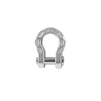 Geteilter Schäkel 5t – Frontansicht mit robuster Verbindung in silber und grau, ideal für Bergung und Offroad.