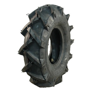 KINGS TIRE V-8504 – side view of black tractor tire with 3.50-6 size and distinctive tread pattern.