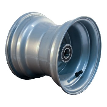 Rim 7.00Ax8H2 – side view showing 8-inch diameter, steel grey finish, and visible ball bearing Ø20 mm.