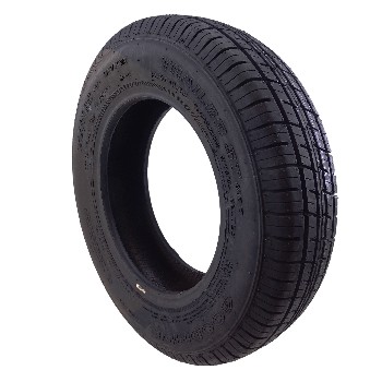 Forfra – Dæk 155 R13C ST290 M+S TL 90N Goodride i sort til personbiler og trailere.