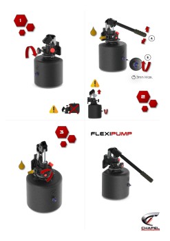 Chapel FLEXePUMP handhydraulisk pump + kan användas med sladdlös skruvmejsel Detail 9