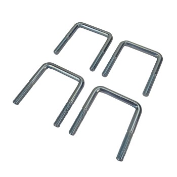 Bügelschraube M10 – Draufsicht auf verzinkte Oberfläche mit 80 mm Höhe und 63 mm Breite