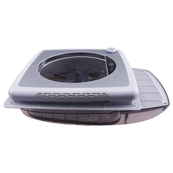 Tagventilationsanlæg, transparent, motoriseret taghætte med regnskærm Detail 9